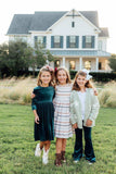 Fall Stripes 3/4 Sleeve Pocket Twirl Dress - Mila & Rose ® - Flyclothing LLC