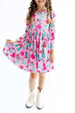 Christmas Cowgirl L/S Pocket Twirl Dress - Mila & Rose ® - Flyclothing LLC