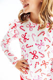 Candy Cane Lane L/S Ruffle Tee