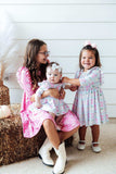 Pumpkin Picnic 3/4 Sleeve Ruffle Twirl Dress - Mila & Rose ® - Flyclothing LLC
