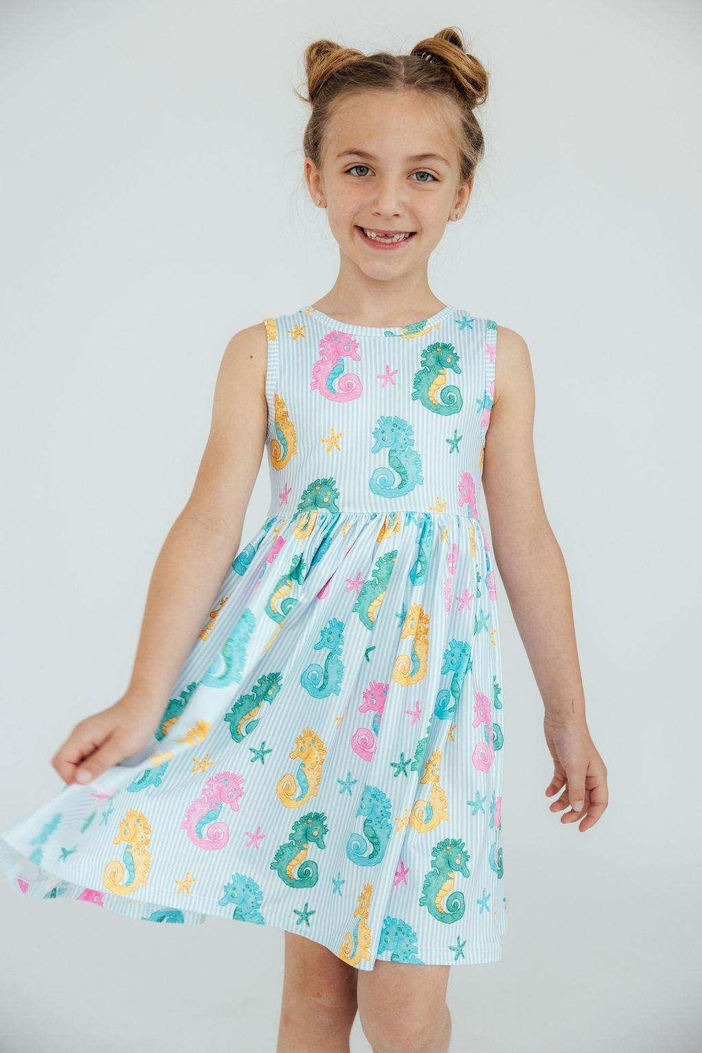 Seahorse Swirl Tank Twirl Dress - Mila & Rose ® - Flyclothing LLC