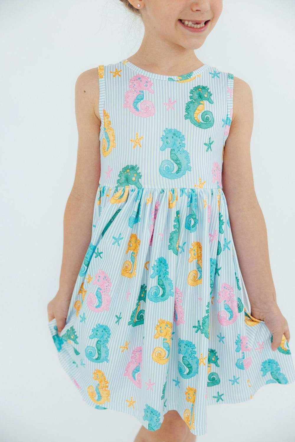 Seahorse Swirl Tank Twirl Dress - Mila & Rose ® - Flyclothing LLC