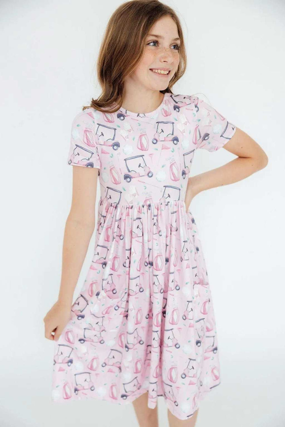 Tee Time S/S Pocket Twirl Dress - Mila & Rose ® - Flyclothing LLC
