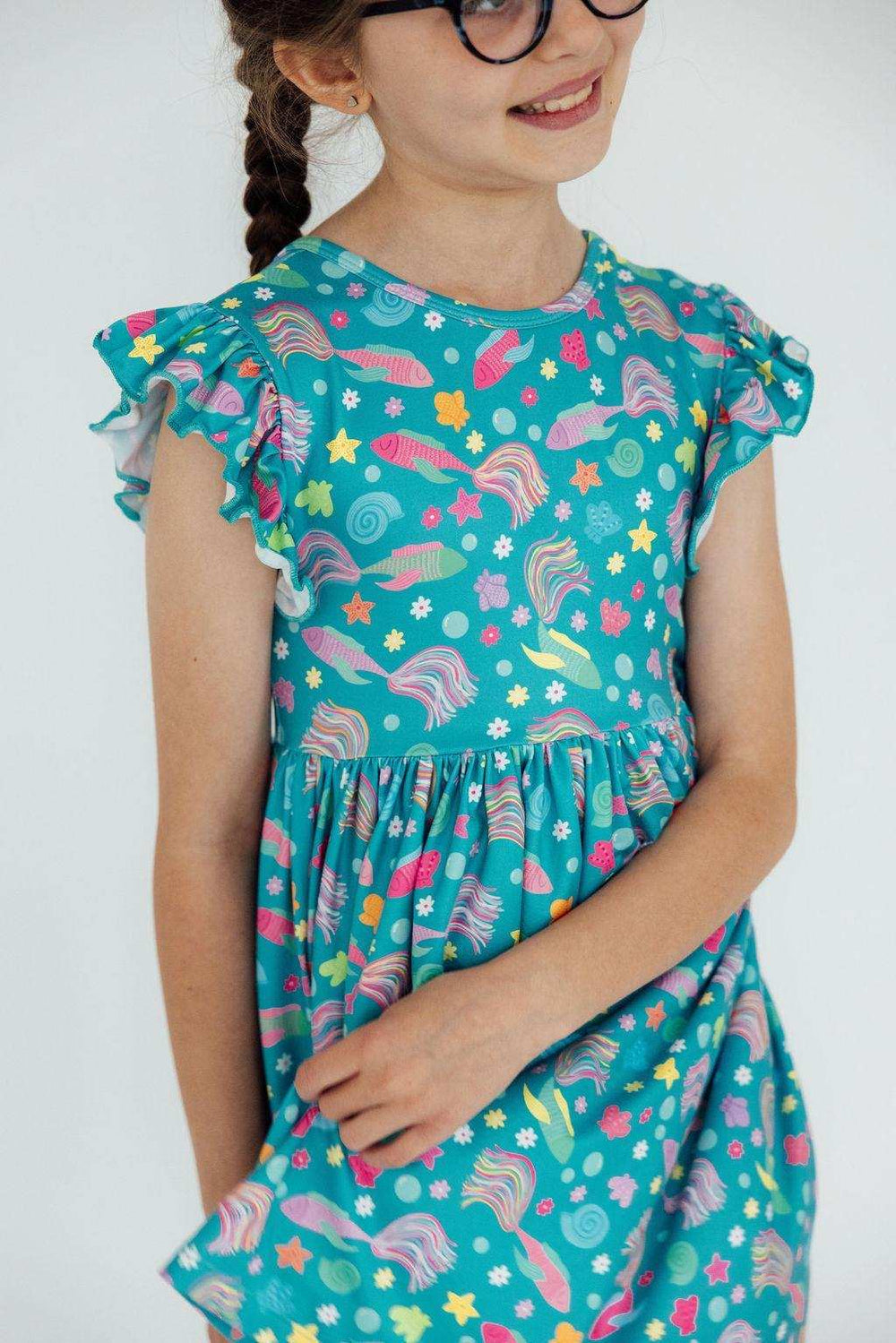 SALE Betta Blooms Flutter Sleeve Twirl Dress - Mila & Rose ® - Flyclothing LLC