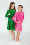 Kelly Green Velvet Sequin Twirl Skort - Mila & Rose ®