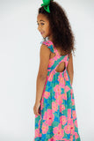 Luau Floral Ruffle Maxi Dress - Mila & Rose ®