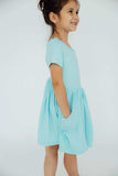 Aqua S/S Pocket Twirl Dress - Mila & Rose ® - Flyclothing LLC