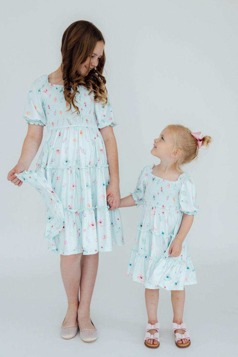 Butterfly Ballet Smocked Ruffle Dress - Mila & Rose ® - Flyclothing LLC
