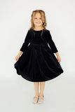 SALE Black Velvet Twirl Dress - Mila & Rose ®