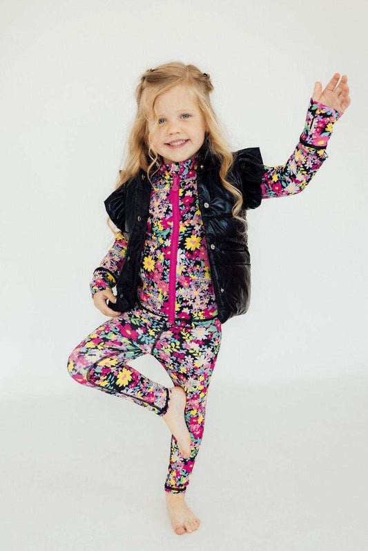 Black Checker Puffer Vest - Mila & Rose ® - Flyclothing LLC