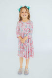 Dream Big Little One 3/4 Pocket Twirl Dress - Mila & Rose ® - Flyclothing LLC