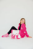 Bright Pink Checker Cozy Socks - Mila & Rose ®