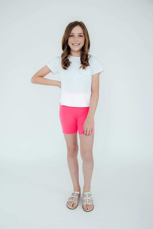 Neon Pink Twirl Shorts - Mila & Rose ® - Flyclothing LLC