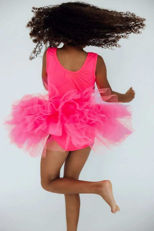 Neon Pink Tank Tutu Leotard - Mila & Rose ® - Flyclothing LLC