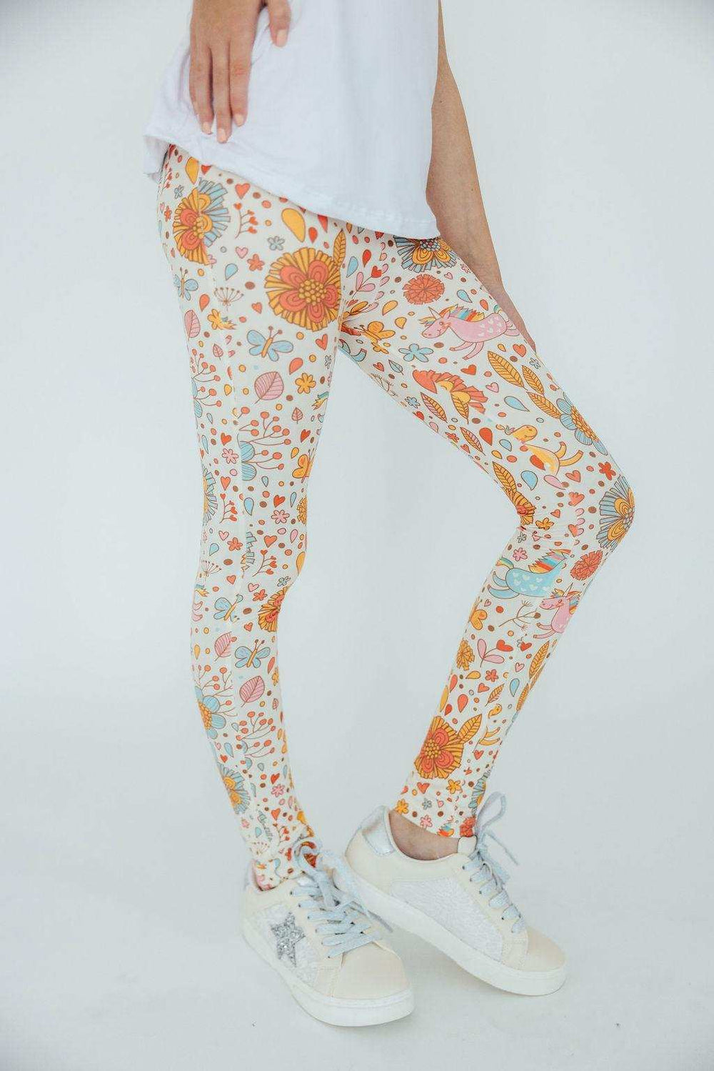 Retro Unicorns Leggings - Mila & Rose ® - Flyclothing LLC