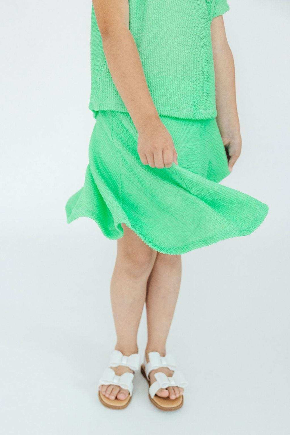 Seafoam Green Scrunchy Twirl Skort - Mila & Rose ® - Flyclothing LLC