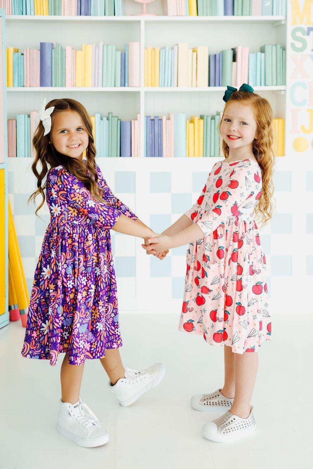 SALE Star Student 3/4 Sleeve Pocket Twirl Dress - Mila & Rose ® - Flyclothing LLC