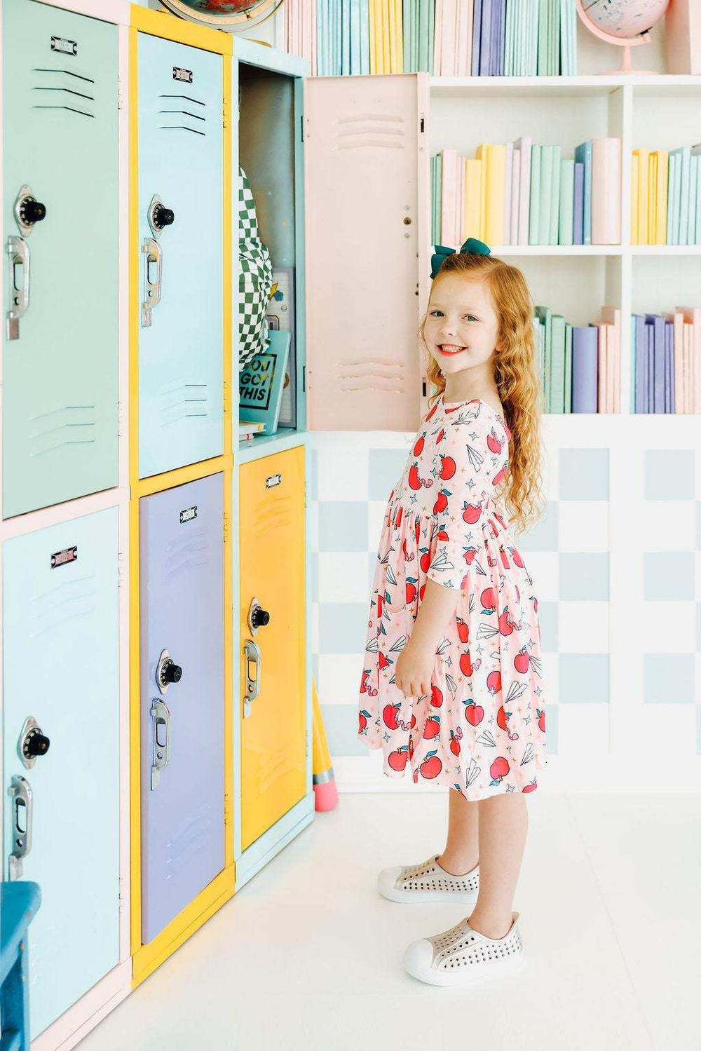 SALE Star Student 3/4 Sleeve Pocket Twirl Dress - Mila & Rose ® - Flyclothing LLC