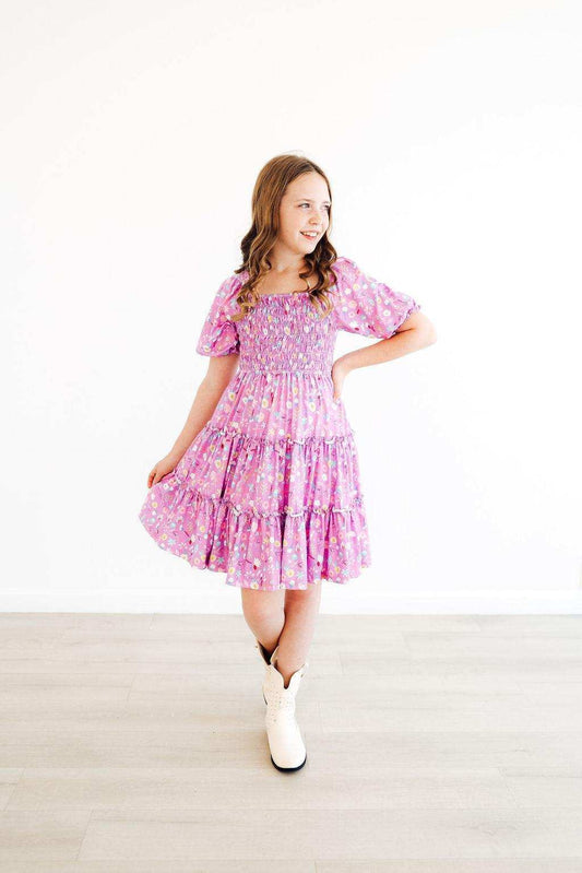SALE Playful Posy Smocked Ruffle Dress - Mila & Rose ® - Flyclothing LLC