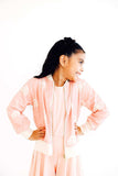 SALE Soft Pink Suns Satin Jacket - Mila & Rose ® - Flyclothing LLC