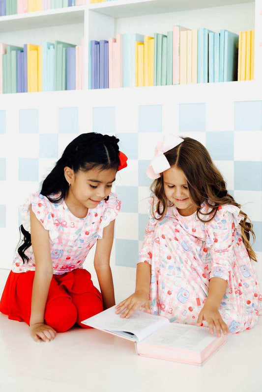 School Days 3/4 Ruffle Twirl Dress - Mila & Rose ® - Flyclothing LLC