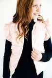 Light Pink Checker Puffer Vest - Mila & Rose ® - Flyclothing LLC