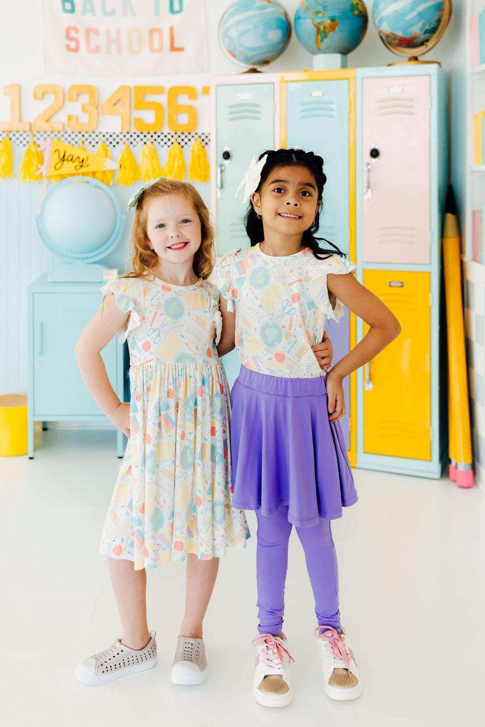 Campus Cutie Flutter Sleeve Twirl Dress - Mila & Rose ® - Flyclothing LLC