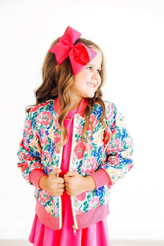 Wildflower Wishes Satin Jacket - Mila & Rose ® - Flyclothing LLC