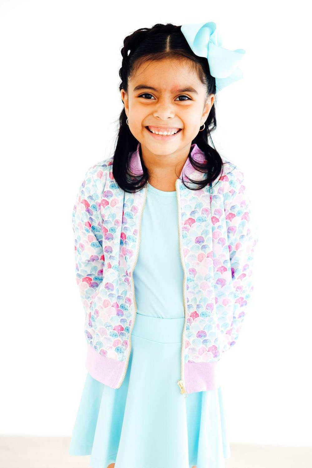 Mermaid Scales Satin Jacket - Mila & Rose ® - Flyclothing LLC
