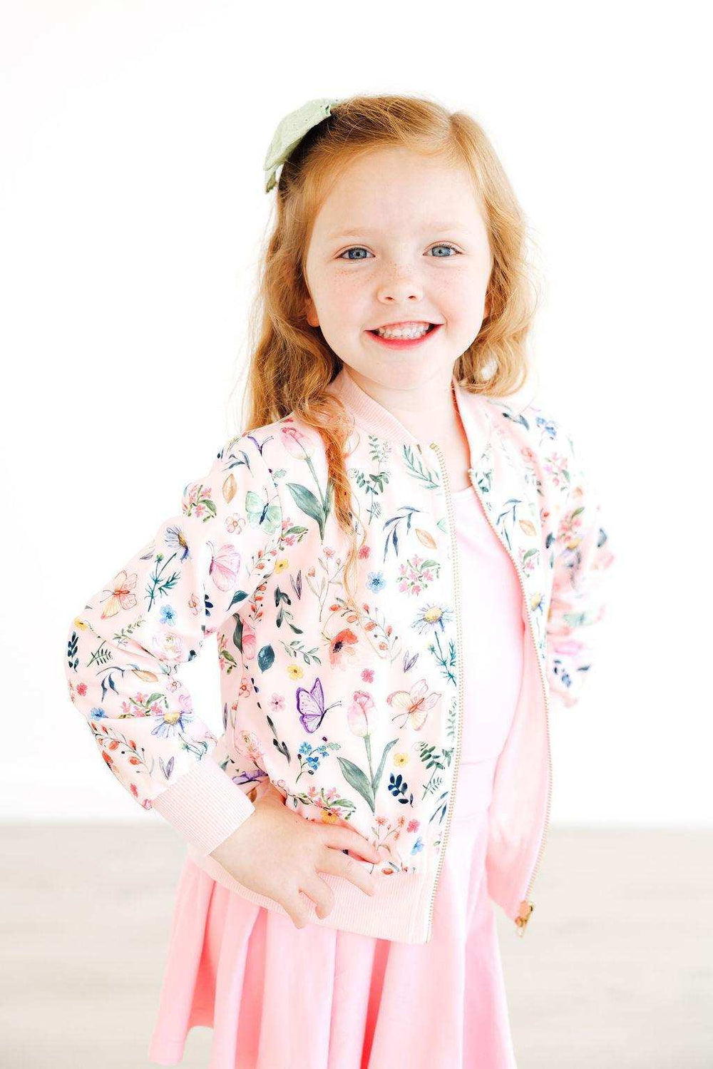 Butterfly Meadows Satin Jacket - Mila & Rose ® - Flyclothing LLC