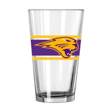 Northern Iowa 16oz Stripe Pint Glass - Logo Brands - Flyclothing LLC