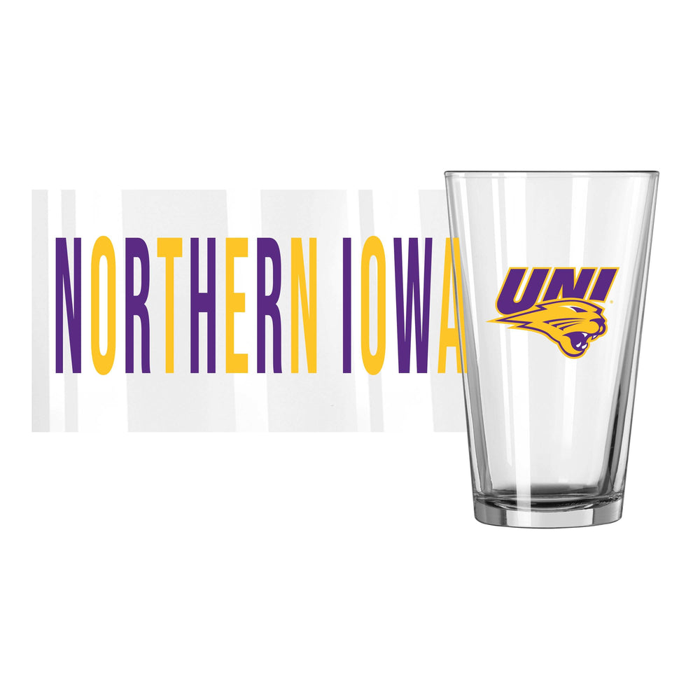 Northern Iowa 16oz Overtime Pint Glass - Logo Brands - Flyclothing LLC