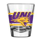 Northern Iowa 2oz Stripe Shot Glass - Logo Brands - Flyclothing LLC