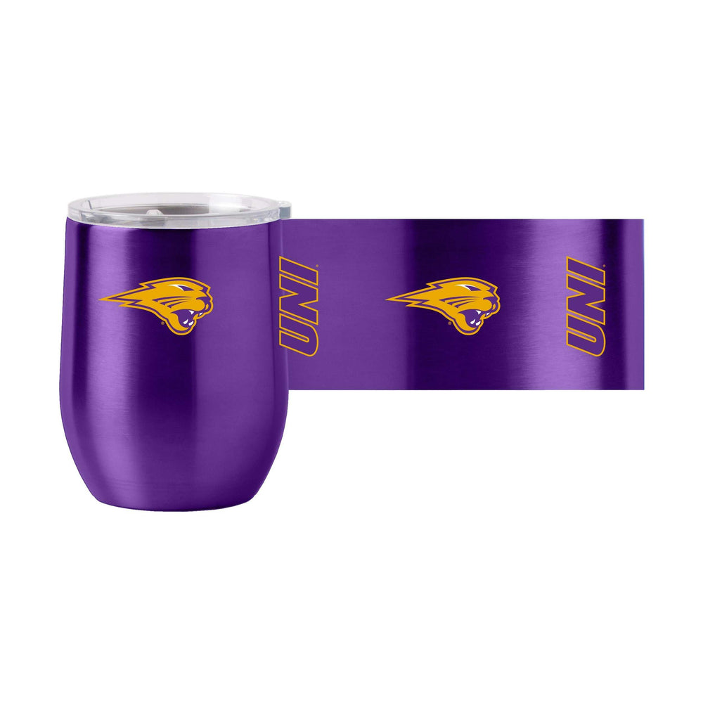 Northern Iowa Gameday Stainless 16oz Curved Bev - Logo Brands - Flyclothing LLC