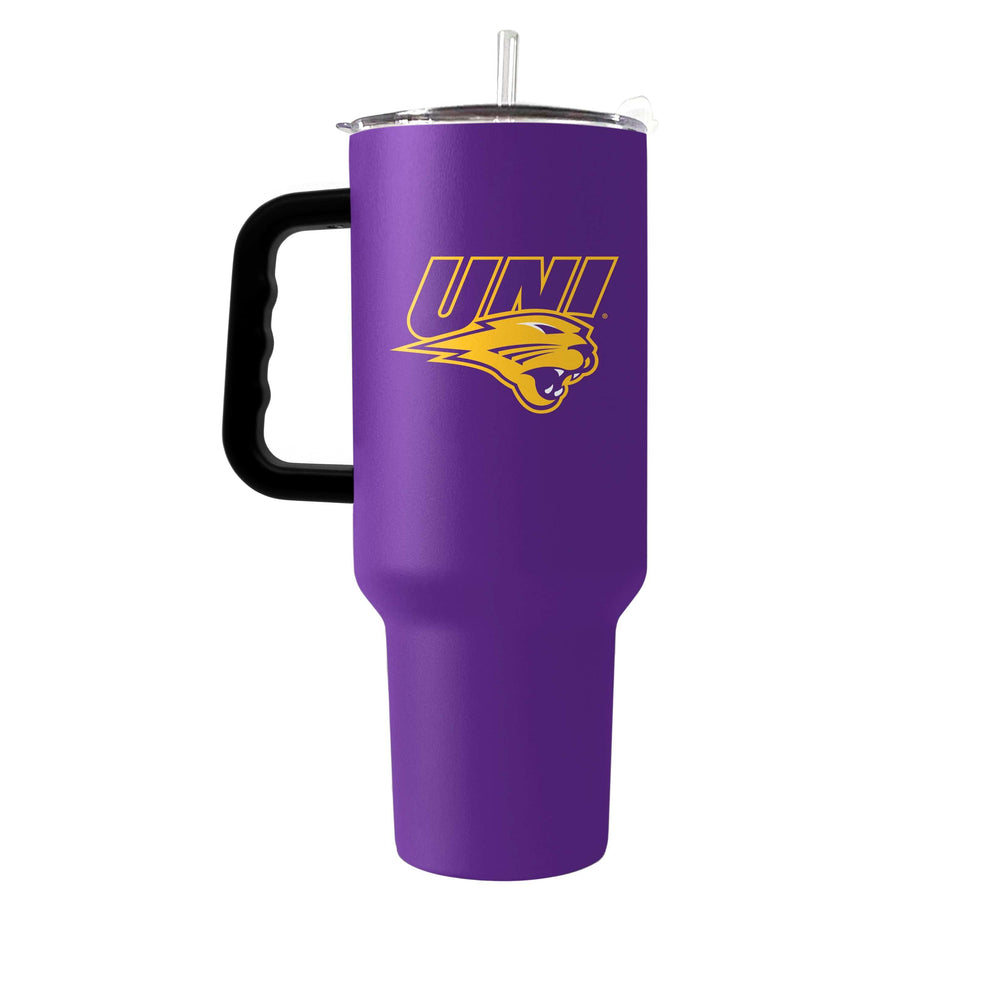 Northern Iowa 40oz Flipside Powder Coat Tumbler - Logo Brands - Flyclothing LLC