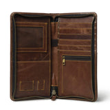 Blair Women's Wallet- Cocoa Brown - Classy Leather Bags - Flyclothing LLC
