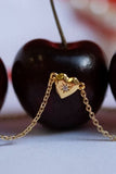 Zircon Heart Pendant Necklace - Trendsi