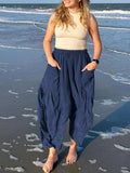 Full Size Drawstring Pants with Pockets Plus Size - Trendsi - Flyclothing LLC