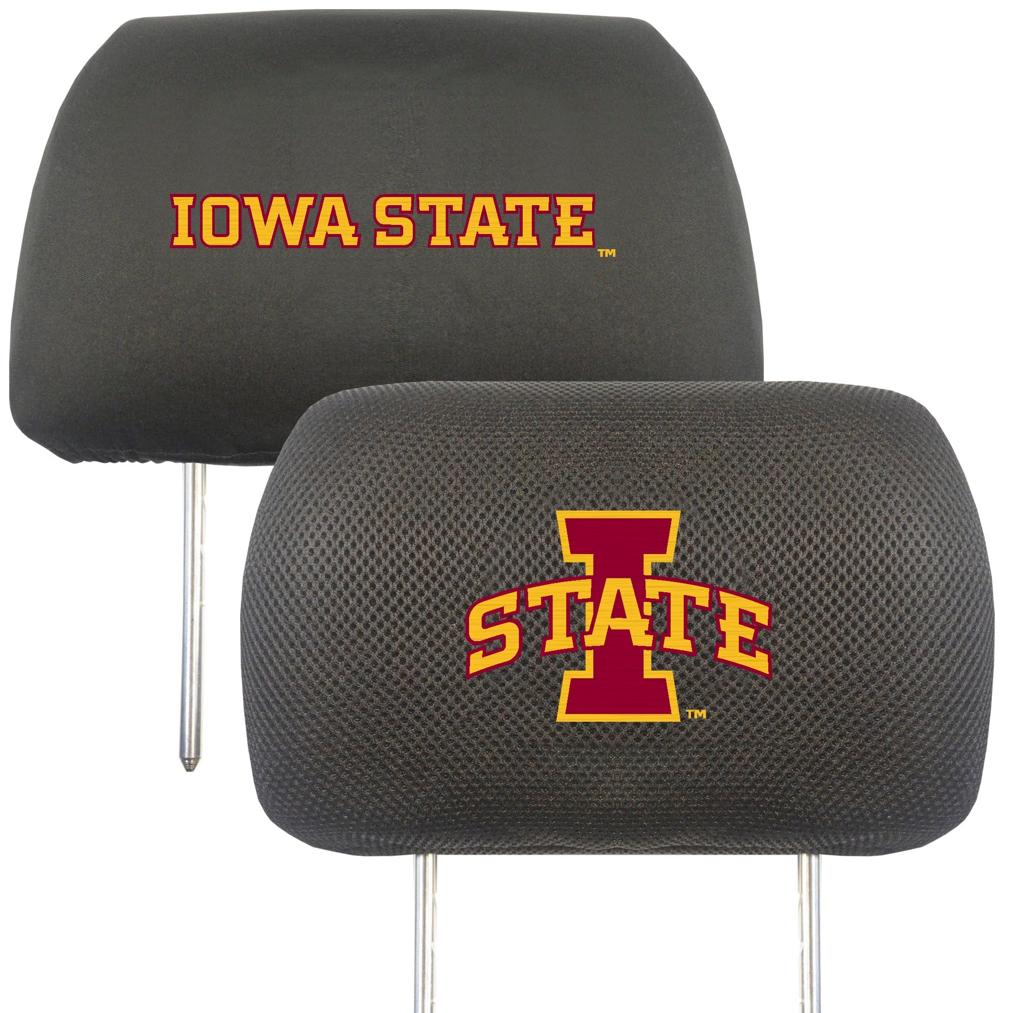 Iowa State Cyclones Embroidered Head Rest Cover Set - 2 Pieces - Iowa State