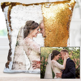 Custom Photo Cushion Cover Diy Personalized Sequin Luminous Pillowcase Room Decoration Baby Wedding Pet Photos Printed - My Store - Flyclothing LLC