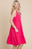 Culture Code Racerback Tiered Tank Dress - Trendsi