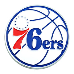 Philadelphia 76ers 3D Color Metal Emblem - Philadelphia 76ers