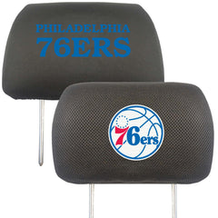 Philadelphia 76ers Embroidered Head Rest Cover Set - 2 Pieces - Philadelphia 76ers