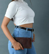 Blair Women's Wallet- Cocoa Brown - Classy Leather Bags - Flyclothing LLC