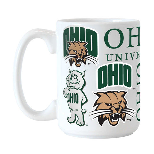 Ohio Bobcats 15oz Spirit Sublimated Mug - Logo Brands - Flyclothing LLC
