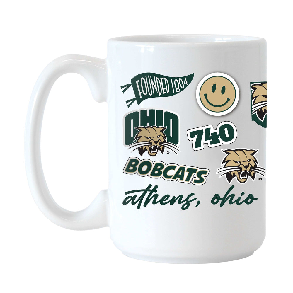 Ohio Bobcats 15oz Native Sublimated Mug - Logo Brands - Flyclothing LLC