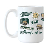 Ohio Bobcats 15oz Native Sublimated Mug - Logo Brands - Flyclothing LLC