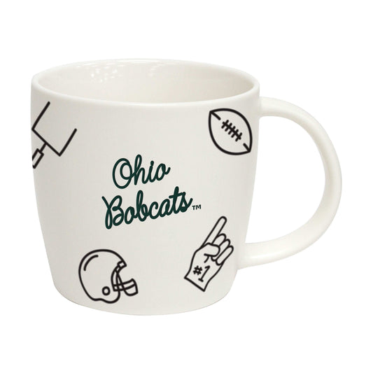 Ohio Bobcats 18oz Playmaker Mug - Logo Brands - Flyclothing LLC