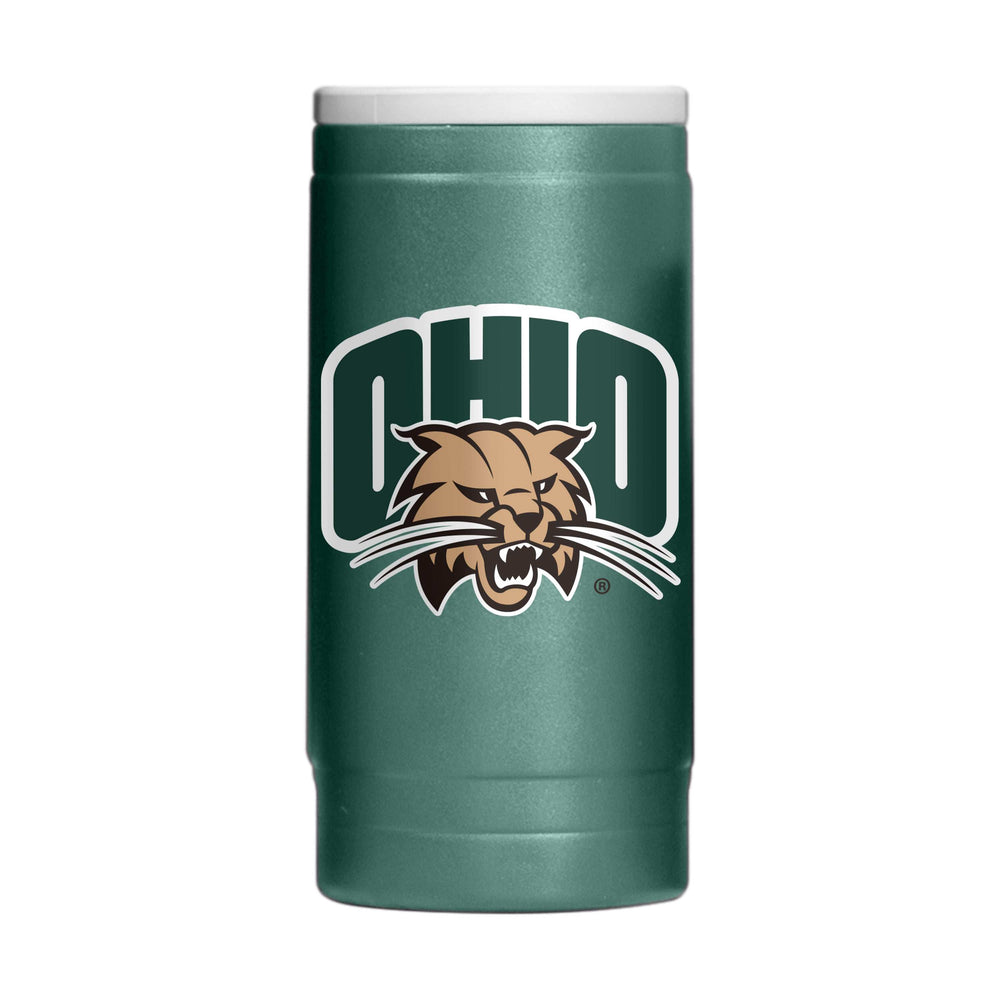Ohio Bobcats 12oz Flipside Powdercoat SlimCan Coolie - Logo Brands - Flyclothing LLC