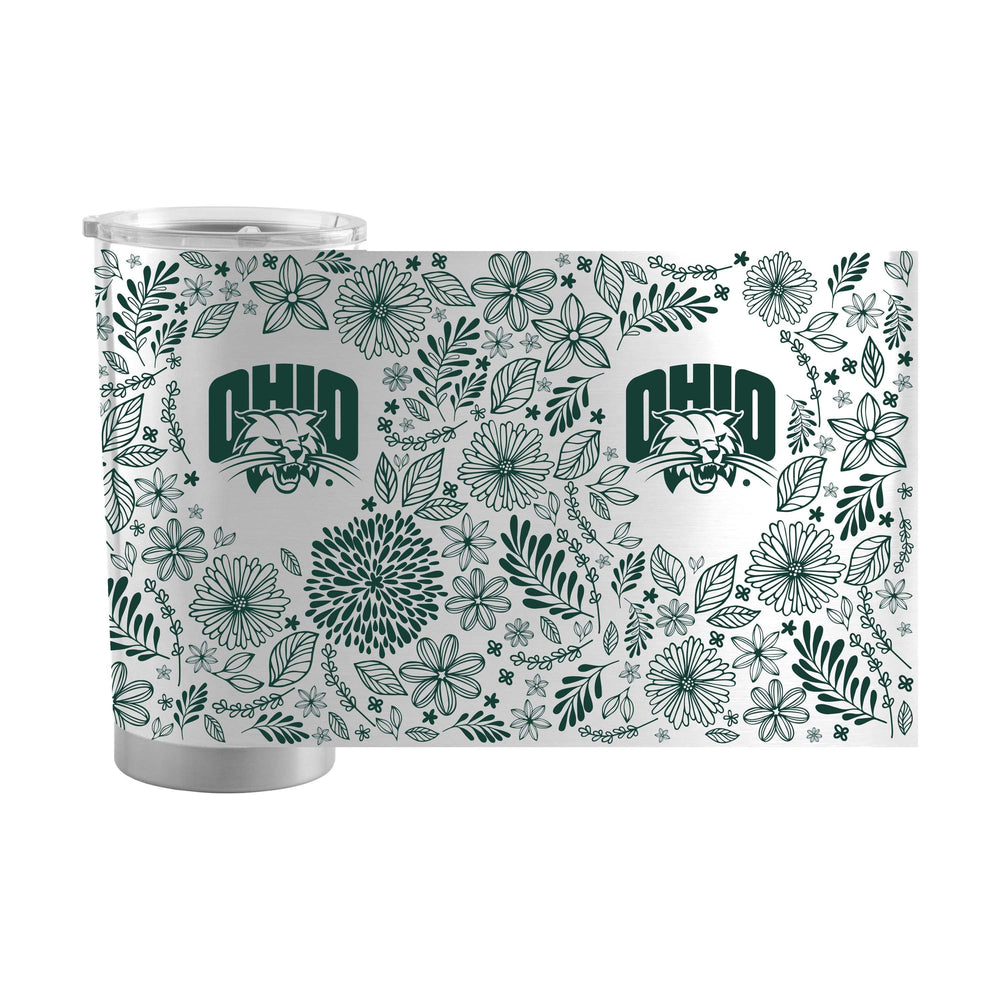 Ohio Bobcats 20oz Botanical Stainless Tumbler - Logo Brands - Flyclothing LLC